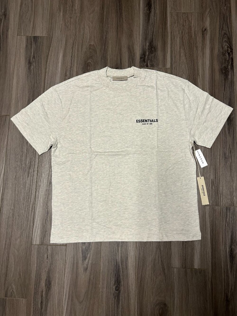 Essentials Fear of God Light Oatmeal T-Shirt Brand New